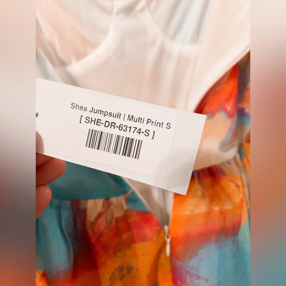 Baltic Born “Shea” Multi Colored Jumpsuit NWT - Picture 11 of 12